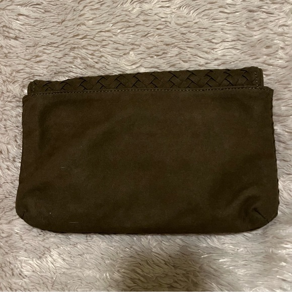 Neiman Marcus brown suede weave purse - Picture 3 of 8